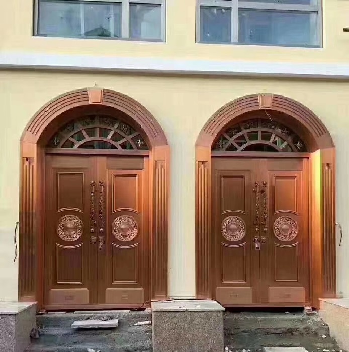 铜艺庭院门