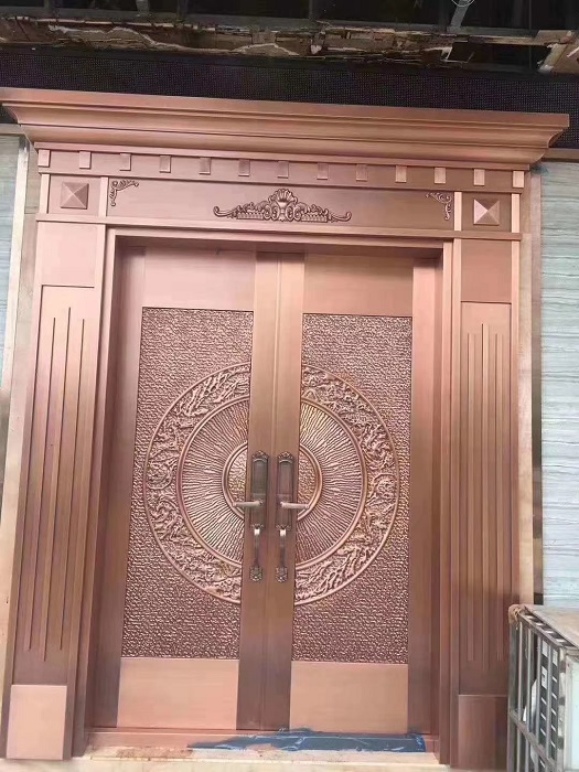 铜艺庭院门